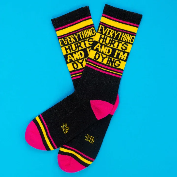 GUMBALL POODLE SOCKS - EVERYTHING HURTS