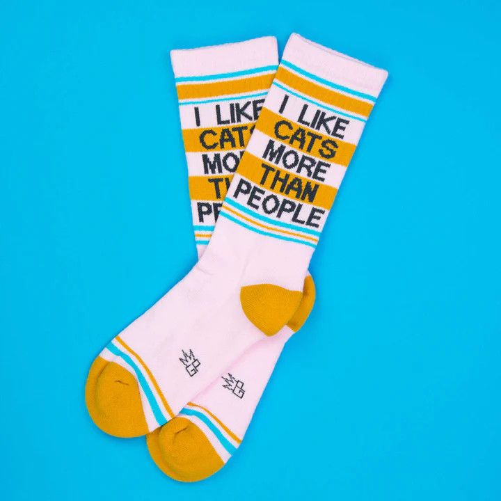 GUMBALL POODLE SOCKS - I LIKE CATS