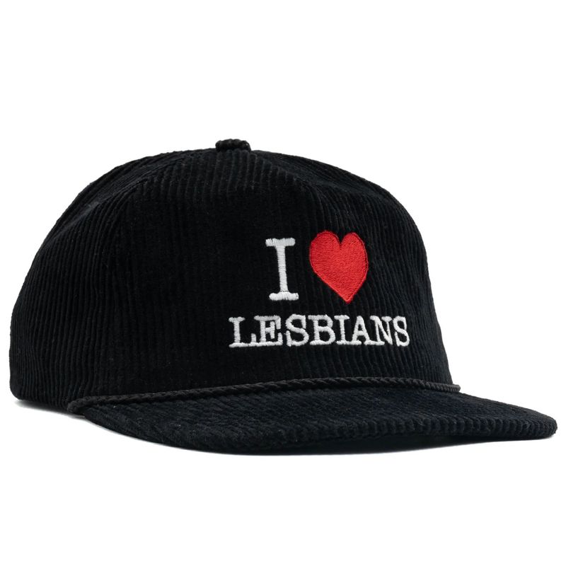 SNAG CAPS I LOVE LESBIANS BLACK