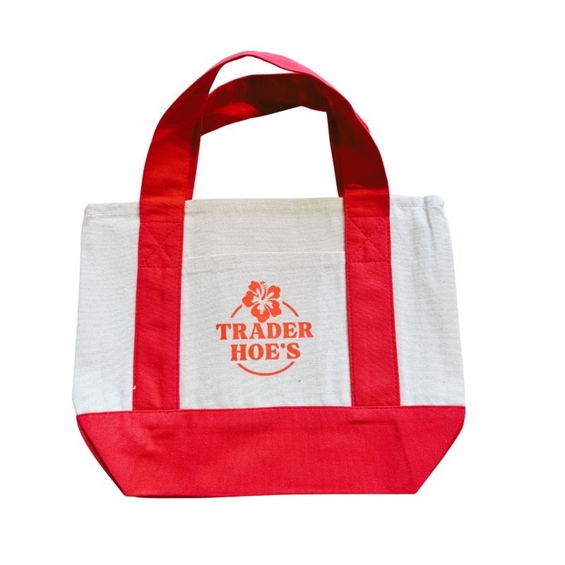 STRAPPING TOTE SMALL TRADER HOE'S - RED