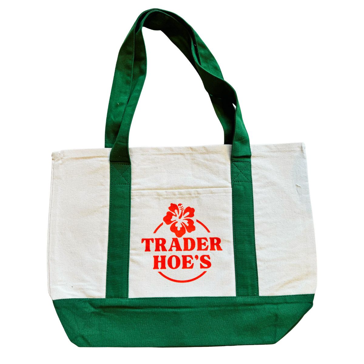 STRAPPING TOTE LARGE TRADER HOE'S GREEN