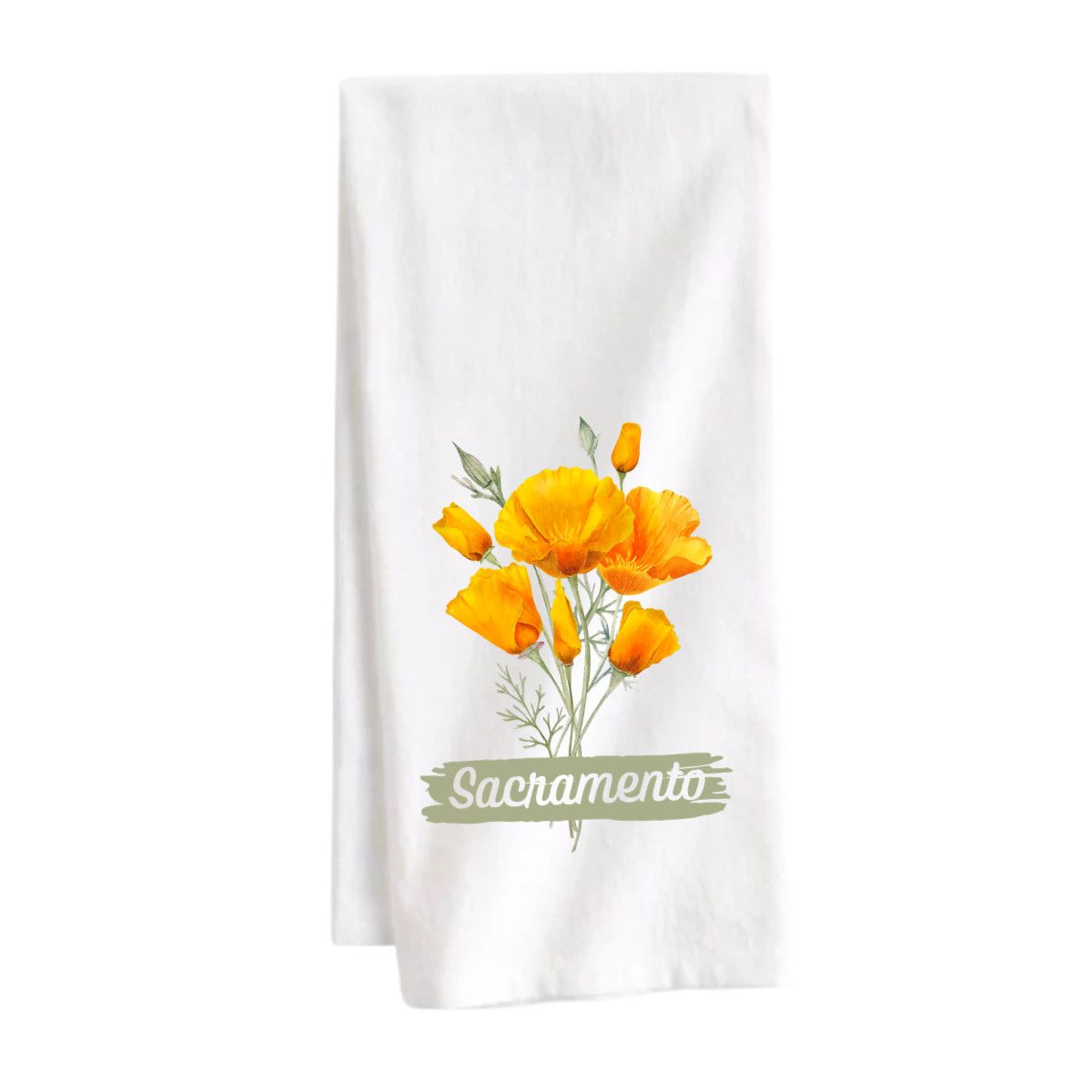 STRAPPING TEA TOWEL - POPPIES