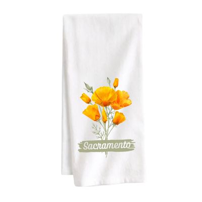 STRAPPING TEA TOWEL - POPPIES