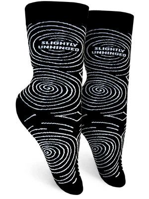 GROOVY THINGS WOMEN SOCK- SLIGHTLY UNHINGED