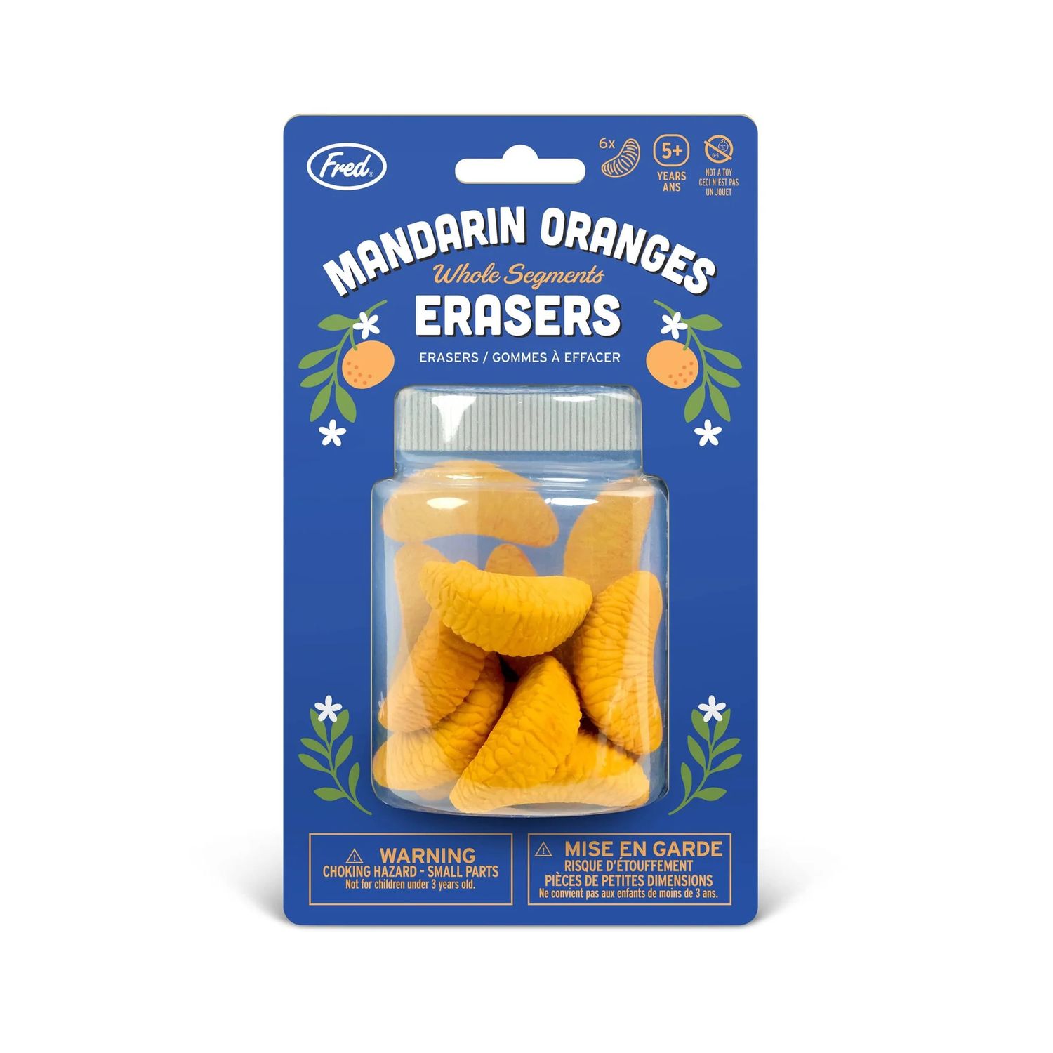 FRED &amp; FRIENDS ORANGE ERASERS
