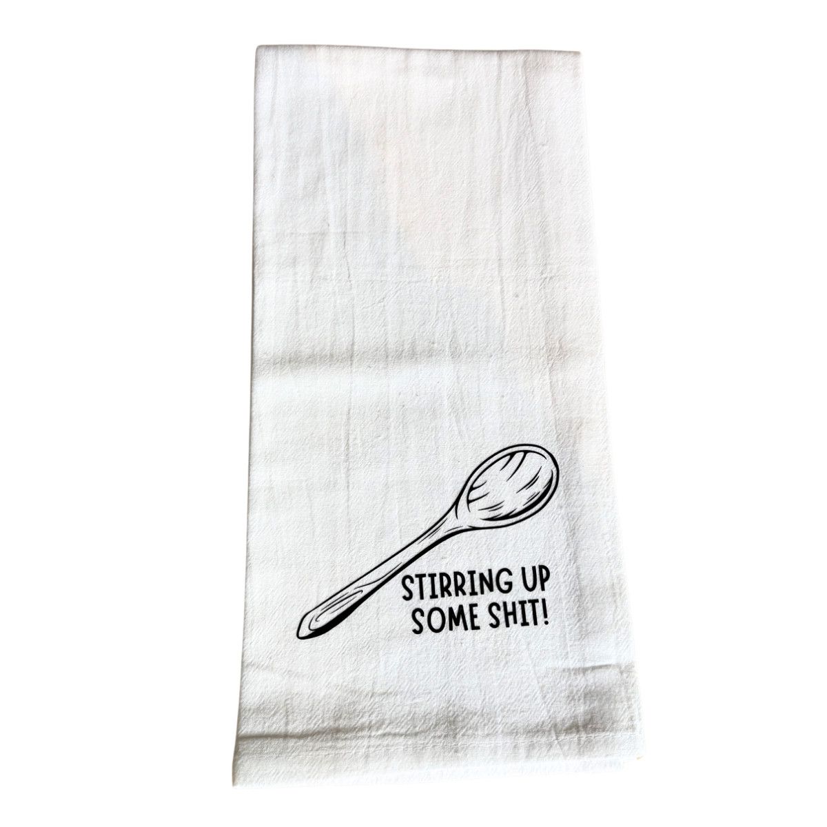 STRAPPING TEA TOWEL - STIRRING SHIT