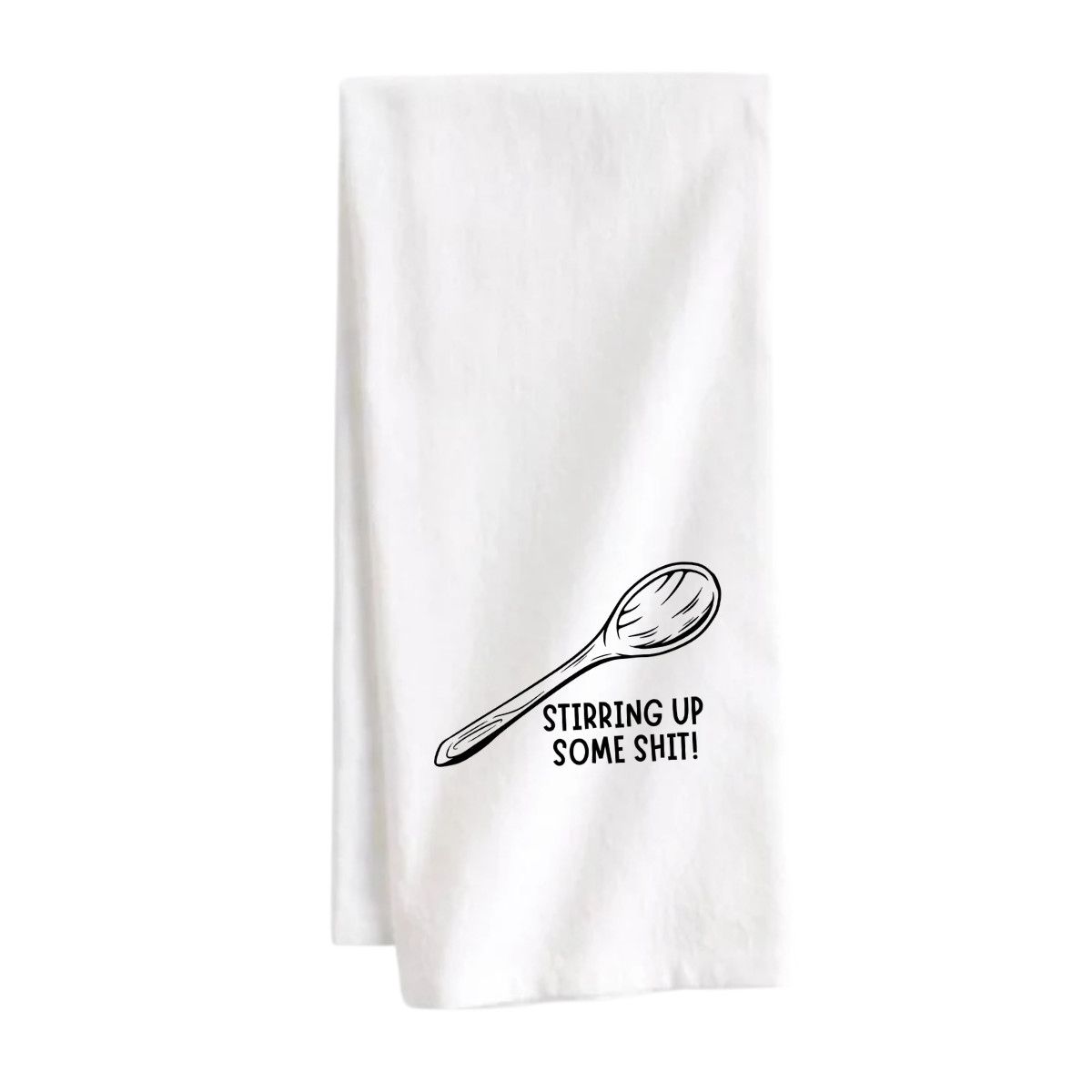 STRAPPING TEA TOWEL - STIRRING SHIT