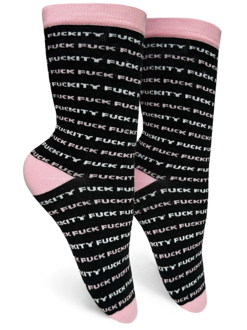 GROOVY THINGS WOMENS SOCK- FUCKITY FUCK