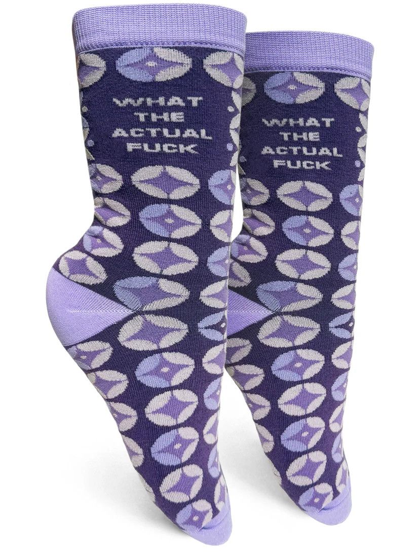 GROOVY THINGS WOMENS SOCK- WHAT THE ACTUAL FUCK