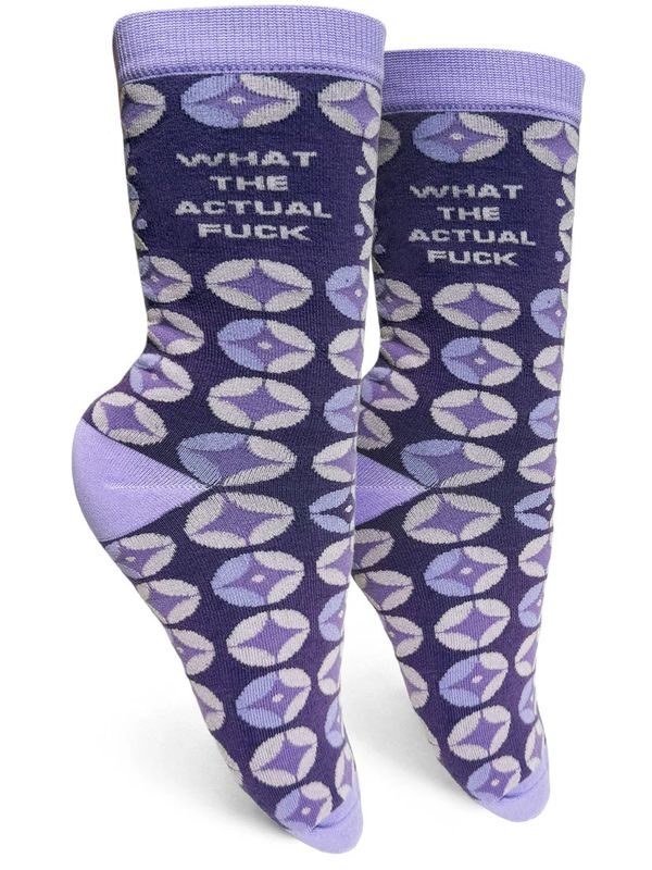 GROOVY THINGS WOMENS SOCK- WHAT THE ACTUAL FUCK