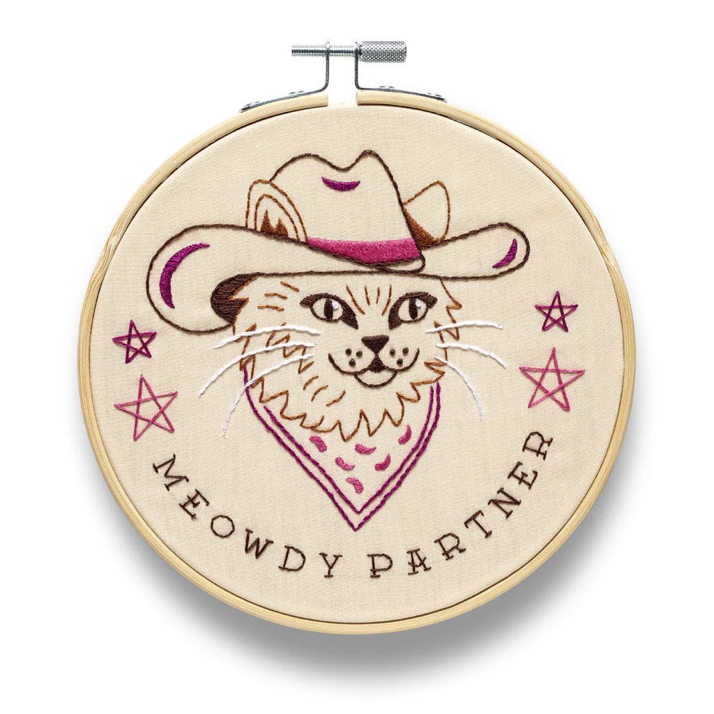 FUNATIC EMBROIDERY KIT - MEOWDY PARTNER