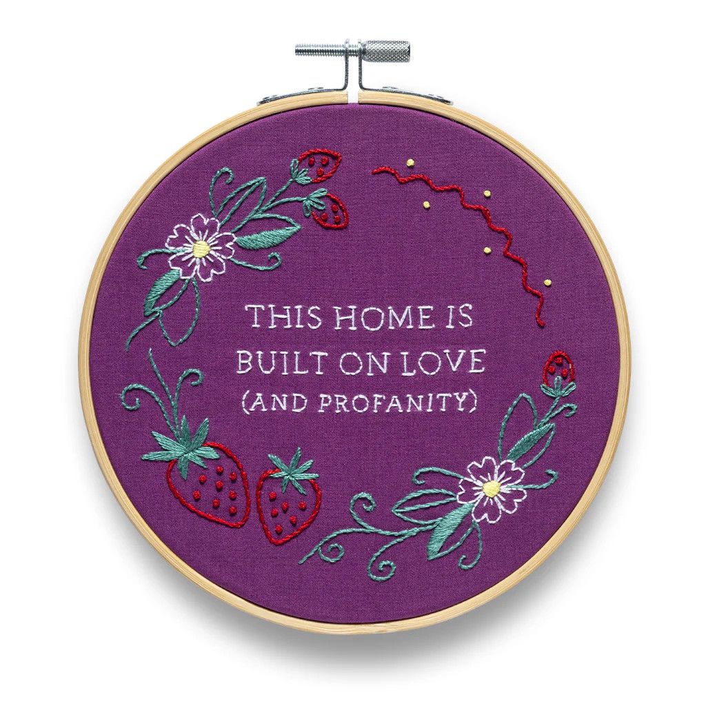 FUNATIC EMBROIDERY KIT - THIS HOME IS BUILT ON...