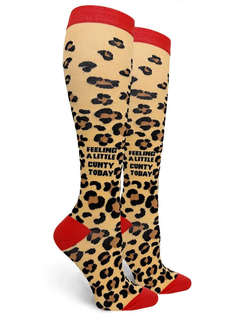 GROOVY THINGS WOMENS COMPRESSION SOCK- FEELING A LITTLE CUNTY