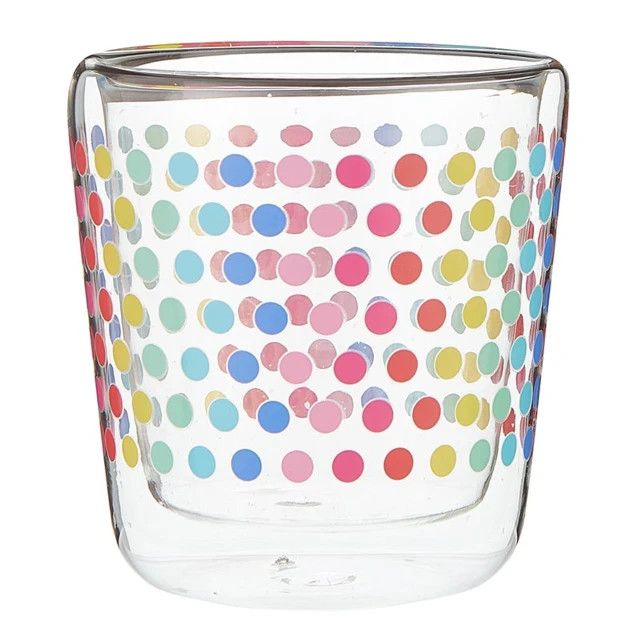 CREATIVE BRANDS BRIGHT DOTS DOUBLE WALL GLASS