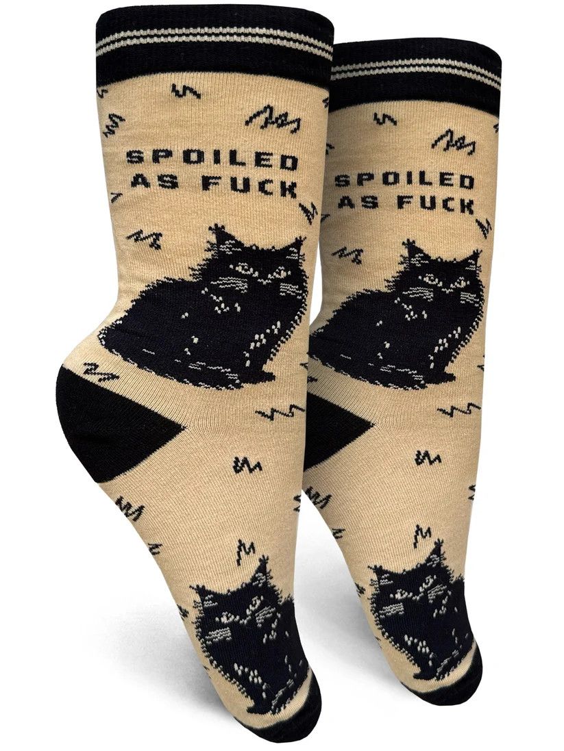 GROOVY THINGS WOMENS SOCK- SPOILED AF