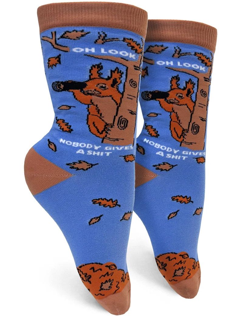 GROOVY THINGS WOMENS SOCK- NOBODY GIVES A SHIT