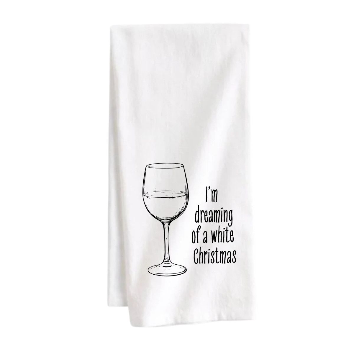 STRAPPING TEA TOWEL - WHITE CHRISTMAS