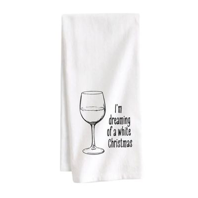STRAPPING TEA TOWEL - WHITE CHRISTMAS