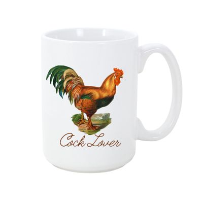STRAPPING 15OZ  MUG -  COCK LOVER