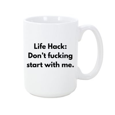STRAPPING 15OZ  MUG - LIFE HACK