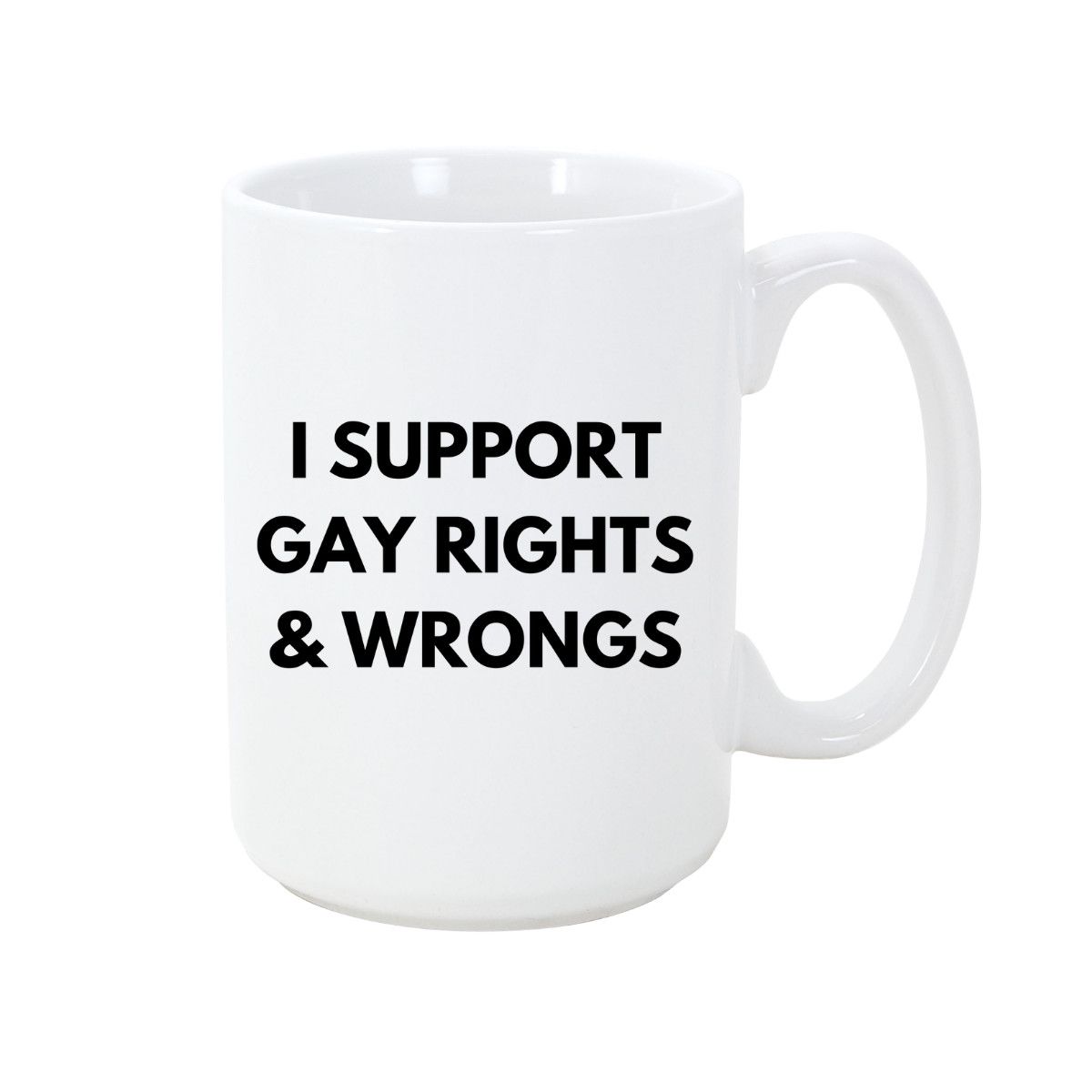 STRAPPING 15OZ  MUG - GAY RIGHTS &amp; WRONGS
