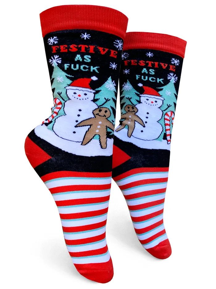 GROOVY THINGS WOMEN'S CREW -  FESTIVE AF