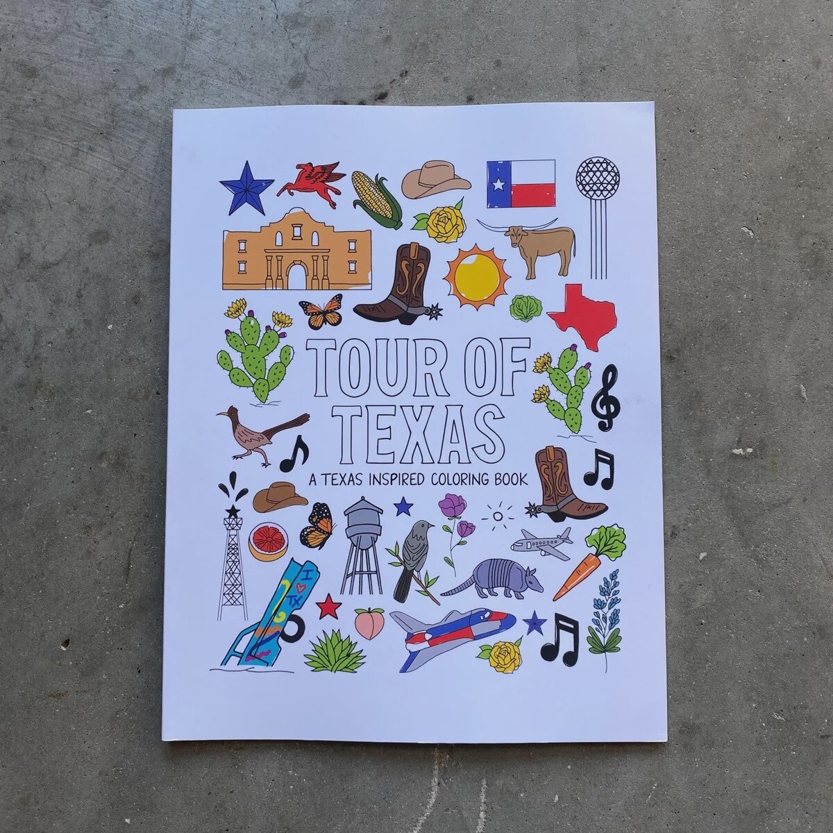 Tour of Texas Coloring Book