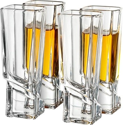 Carre 4 Shot Glasses 50ml 1.8oz
