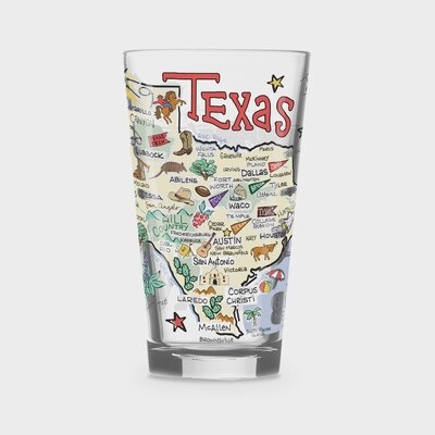 Texas 16oz Glass