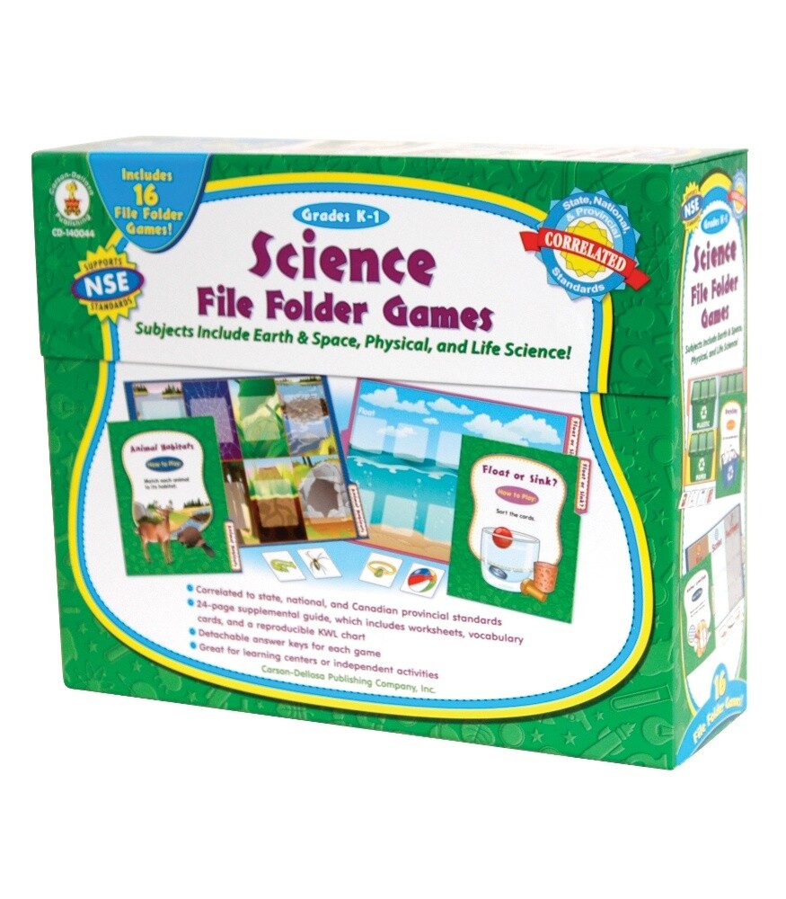 Science File Folder Games (K-1)