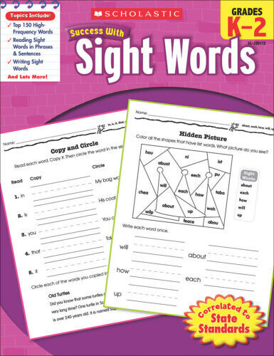 SIGHT WORDS GR K-2: SCHOLASTIC SUCCESS