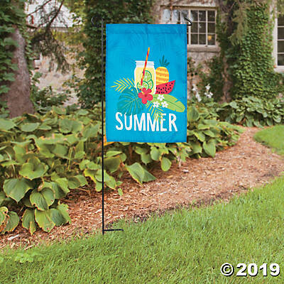 LUAU TROPICAL GARDEN FLAG