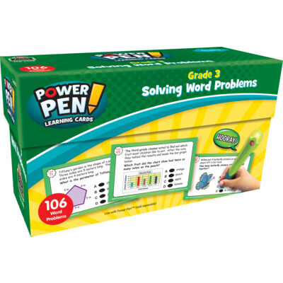 POWER PEN CARDS SOLVING WORD PROBLEMS GR 3
