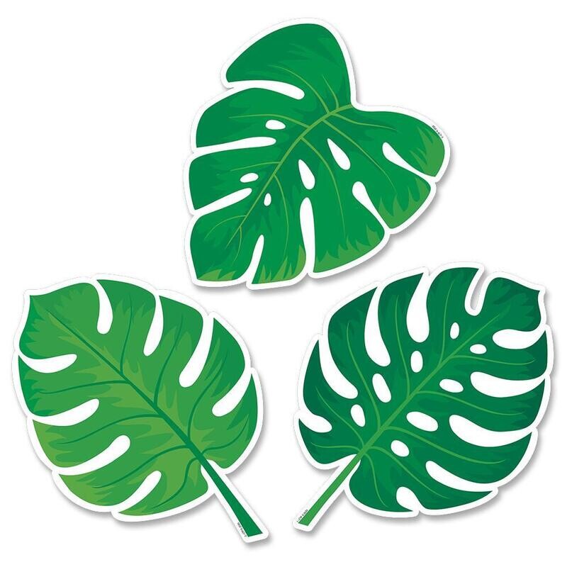 PALM PARDIS MONSTERA 6" LEAVES CUTOUTS
