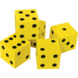 FOAM TRADITIONAL DICE 20PK