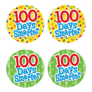 100 Days Smarter Wear &#39;Em Badges