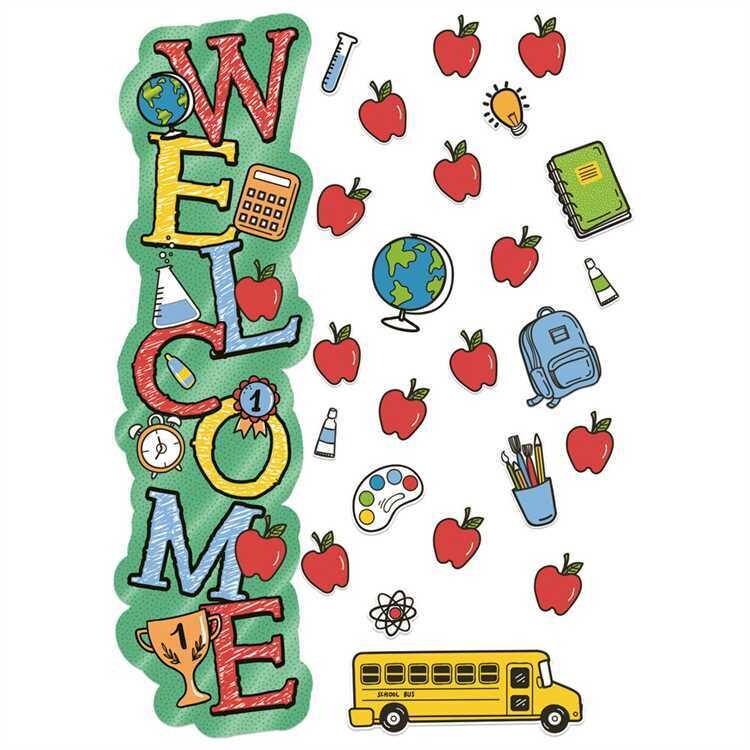 WELCOME BACK TO SCHOOL ALL IN ONE DOOR DECOR KIT