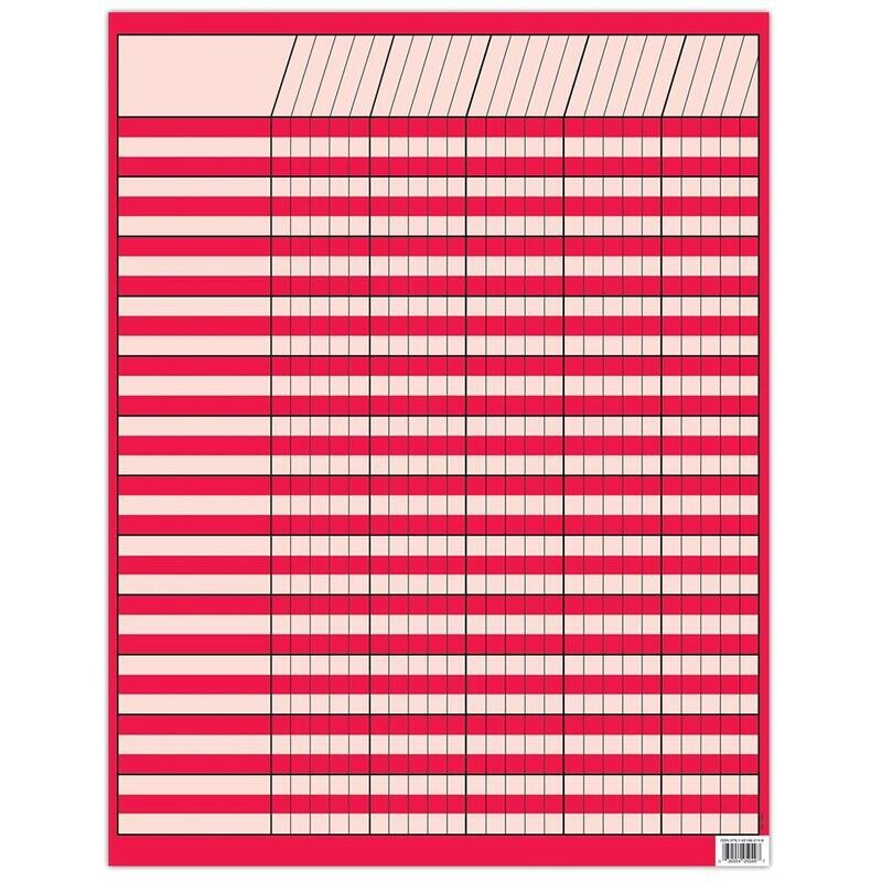 POPPY RED INCENTIVE CHART (MEDIUM SIZE)