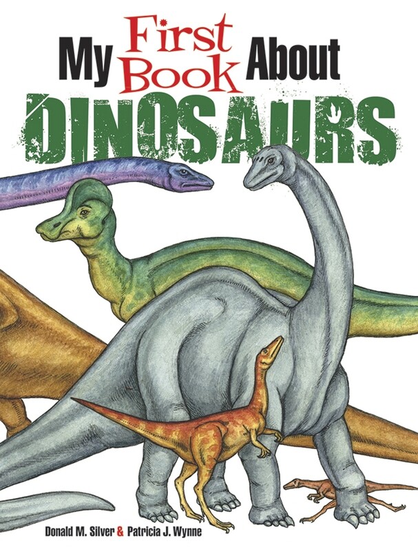 MY FIRST BOOK ABOUT DINOSAURS INFO &amp; COLORING BOOK