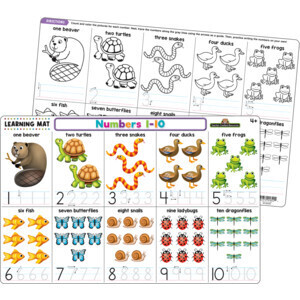 NUMBERS 1-10 LEARNING MAT
