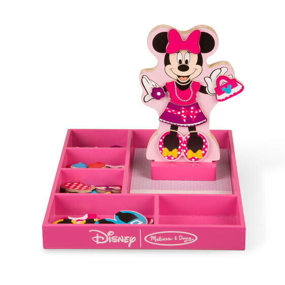 DISNEY MINNIE WOODEN MAGNETIC DRESS UP PLAY SET