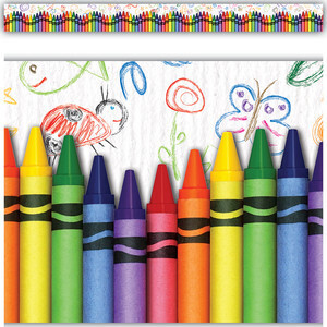 CRAYONS STRAIGHT BORDER