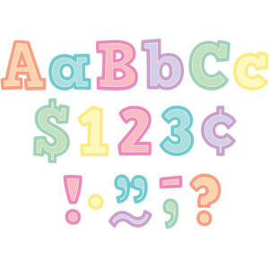 PASTEL POP BOLD BLOCK 4 IN LETTERS COMBO PACK