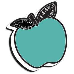 CHALK LOOPS TEAL APPLE MAGNETIC ERASER