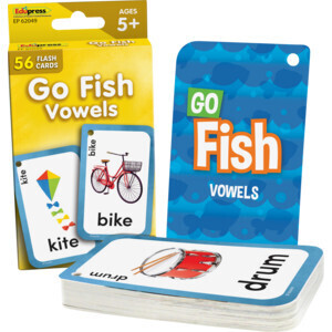 GO FISH VOWELS FLASH CARDS