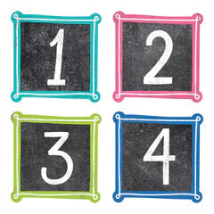 CHALK IT UP COLORFUL CHALK CALENDAR DAYS