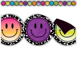 SMILEY FACES DIE CUT MAGNETIC BORDER
