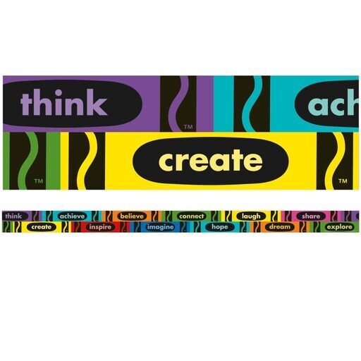 CRAYOLA INSPIRATIONAL WORD BORDER