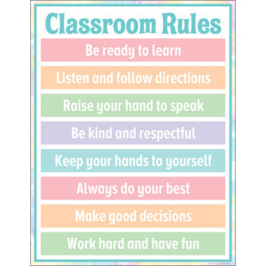 @ PASTEL POP CLASSROOM RULES CHART