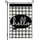 HELLO STAY A WHILE REVERSIBLE YARD FLAG